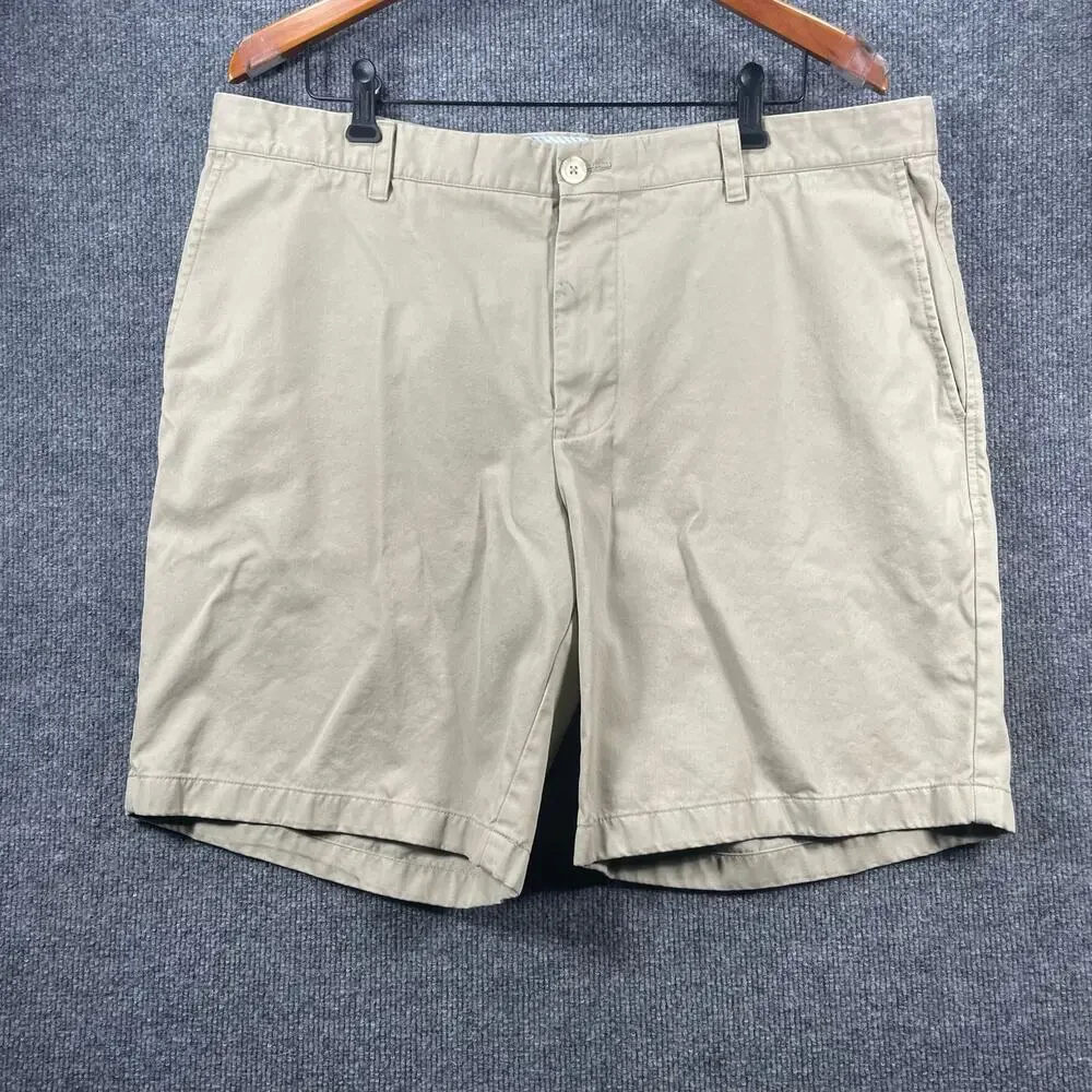 Southern Tide The Skipjack Shorts Men's 40 Beige Pima/Modal Blend Flat Front